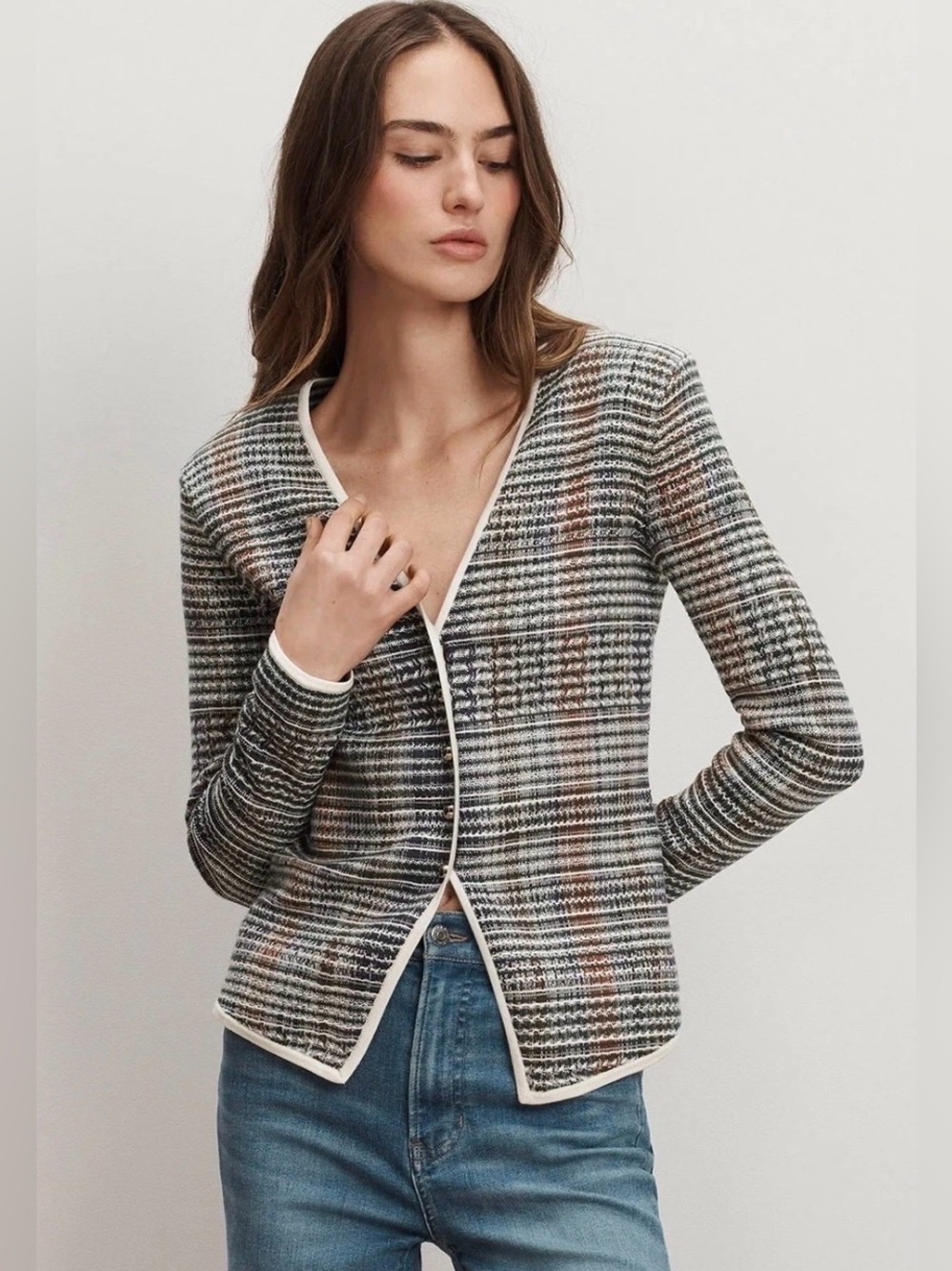 Veronica Beard Multicolor Plaid Blazer